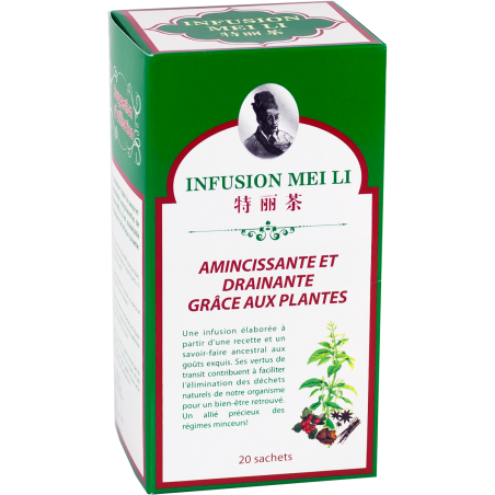 nfusion Mei Li - AMINCISSANTE ET DRAINANTE Grâce aux plantes Meili